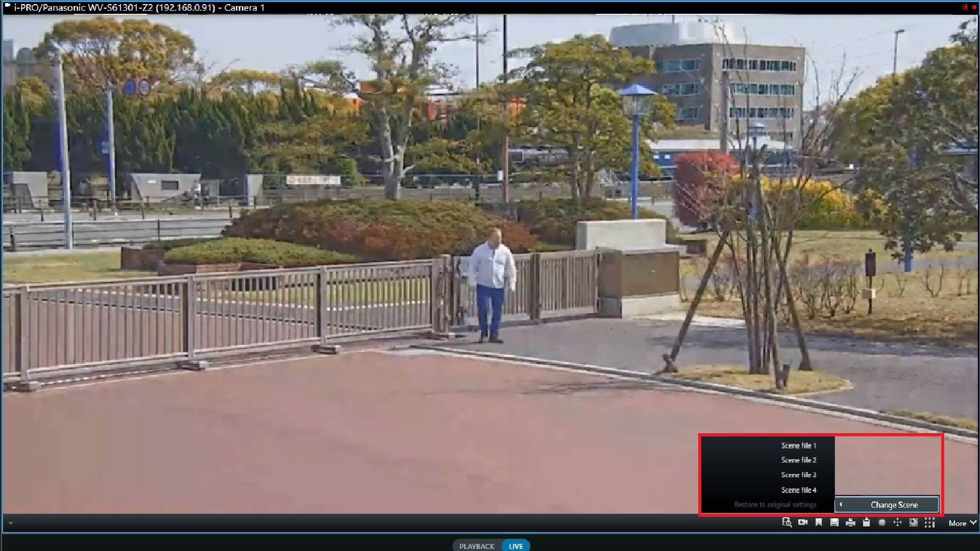 Control upto 4 scenes from Maximizer, this changes the image settings depending on environment.